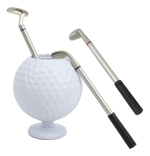 Mini Soporte Para Bolígrafo De Golf De Escritorio Con 3 Bolí