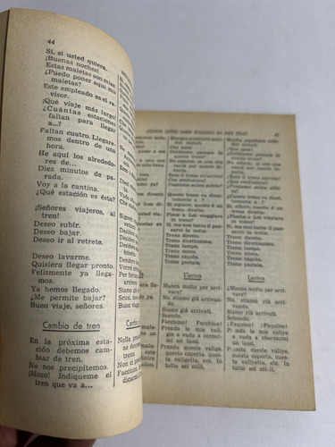 Libro ¿quiere Usted Saber Italiano En 10 Días? - Robertson (Usado)