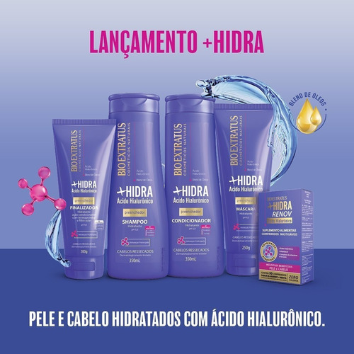 Shampoo Bio Extratus +hidra 350ml Limpeza Hidratante