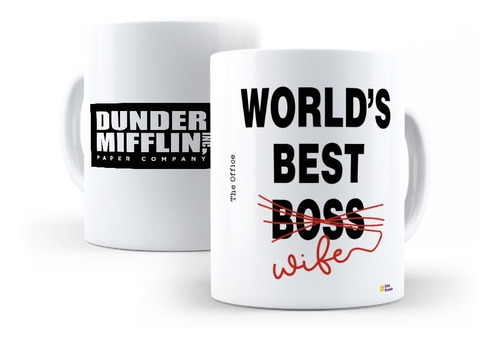 Caneca World Best Boss Wife The Office Dunder Mifflin