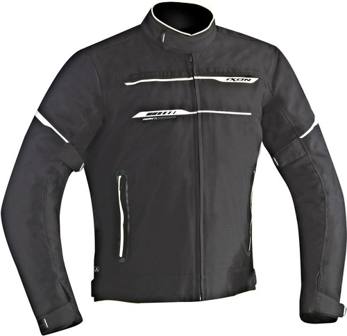 Campera Moto Ixon Zetec Hp Black/white