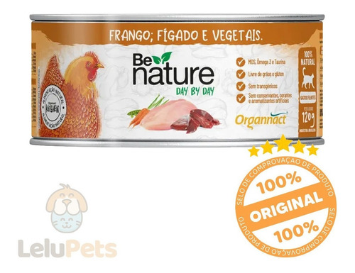 Be Nature Day By Day Organnact Para Gatos Filhotes 120g