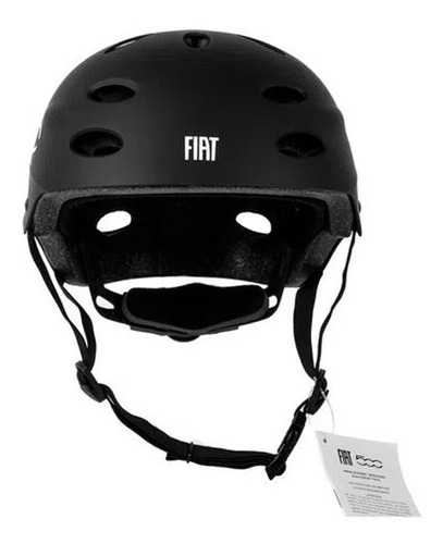 Imagen 2 de 2 de Casco Fiat 500 Color Negro Talle M F500-hm-k