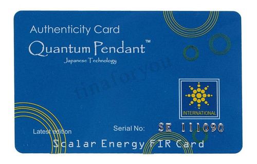 Dije De Energía Scalar Cuántica Redondo 1 Sin Caja