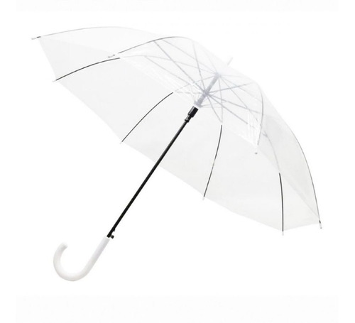 Guarda Chuva Transparente Portaria Automatico Adulto 120cm