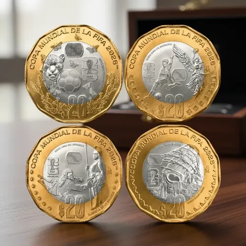4 Monedas De 20 Pesos Del Mundial Fifa 2026 Set Completo | MercadoLibre