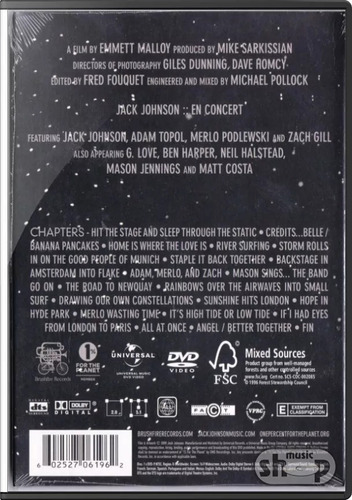 Imagem 2 de 2 de Dvd Jack Johnson En Concert - Novo Lacrado Original