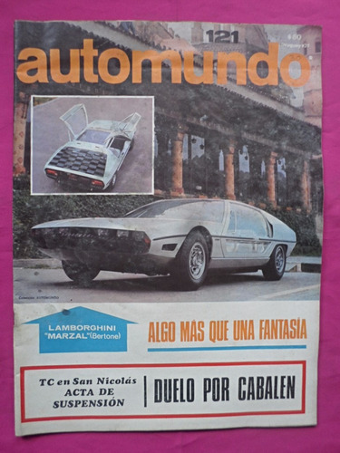 Revista Automundo N° 121 - 1967 Lamborghini Marzal (bertone)