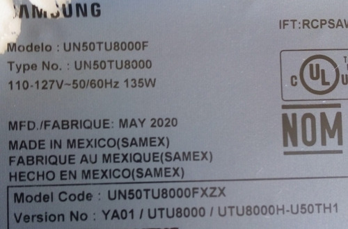 Fuente Samsung Un50tu8000fxzx Bn44-01054e (Usado)