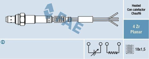 Sonda Lambda Planar 4 Cable (p Doble Sonda