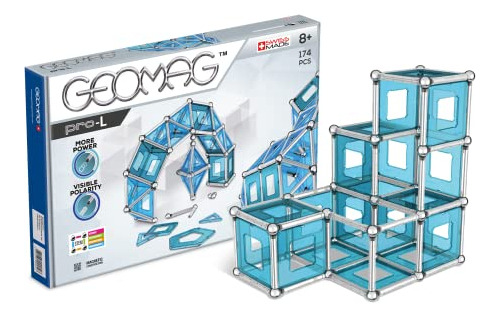 Juego De Construcción Magnética De 174 Piezas Pro-l Kit.