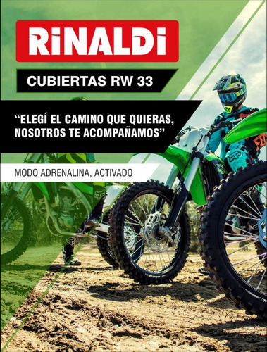 Cubierta Rinaldi 80/100-21 Rw 33 Delantera