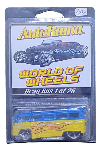 Vw Drag Bus Autorama Diecast Space 1/25 2011 Hot Wheels 1/64