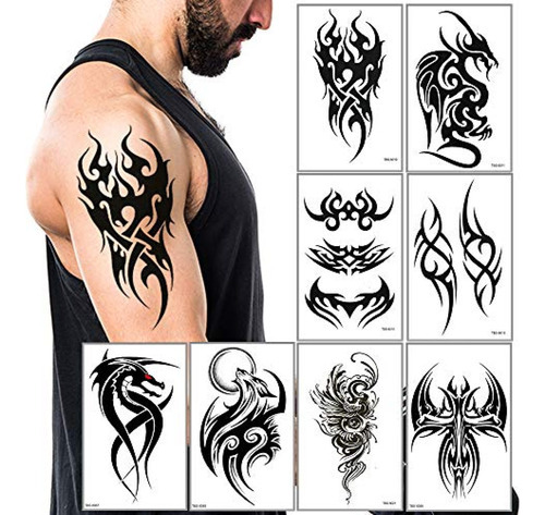 Tinta Para Tatuaje Tatuajes Temporales Big Tribal Totem Tatt