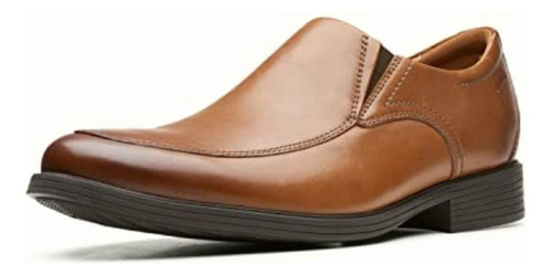 Clarks Whiddon Step Mocasín Para Hombre, Cuero Bronceado