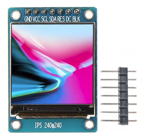 Pantalla Ips Hd Tft St7789 240*240 Spi 3.3v Full Color Rgb