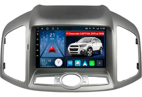 Stereo Android 12 Gps Chevrolet Captiva 2gb+32gb+carplay Bt
