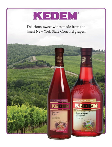 Vino Tinto Dulce Kosher Kedem Tradicional Concord Extraheavy