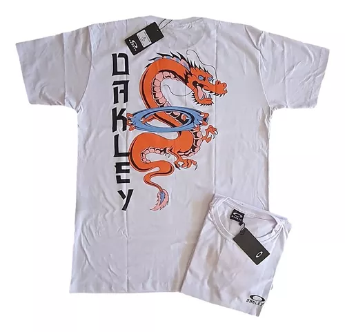 CAMISETA OAKLEY CUSTOM• edição: DRAGON TATTO relíquia G' GG ' G1 ' cor:  PRETA