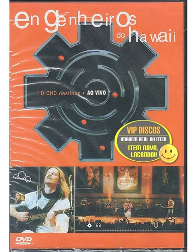 Dvd Engenheiros Do Hawaii 10.000 Destinos Ao Vivo - Lacrado!