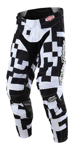 Pantalon Motocross Troy Lee Gp Air  Maze Blanco/negro