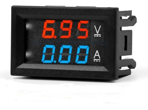 Voltimetro Digital Led Dc 0 A 100v-10a Color Rojo Y Azul