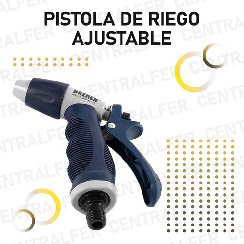 Pistola De Riego Con Gatillo Ajustable Regulable Bremen 7440