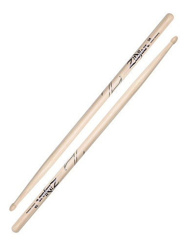 Baquetas Zildjian 5a Punta De Madera Hickory Para Bateria