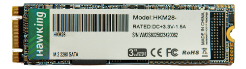 Ssd Sata M.2 2280 Hawking 512gb Leitura 510mbs Escrita 480mbs