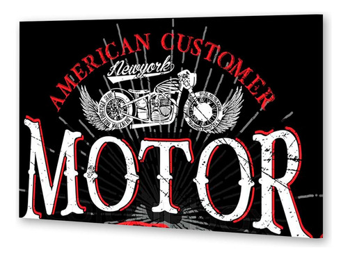 Cuadro 60x90cm Vehiculos Motor American Custom Moto M1