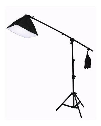 Kit 135w (110v) Soft Light 40x40cm E Tripé Girafa Pequeno