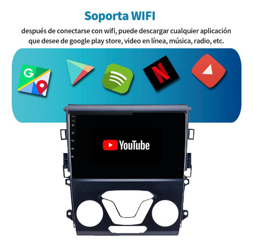Y Estéreo Carplay Ram 2gb Para Ford Mondeo Fusión 2013-2019