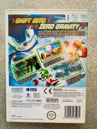 Jogo Nintendo Wii Sonic Riders Zero Gravity Original | MercadoLivre