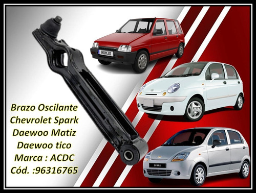 Meseta Brazo Oscilante Chevrolet Spark, Daewoo Matiz,tico