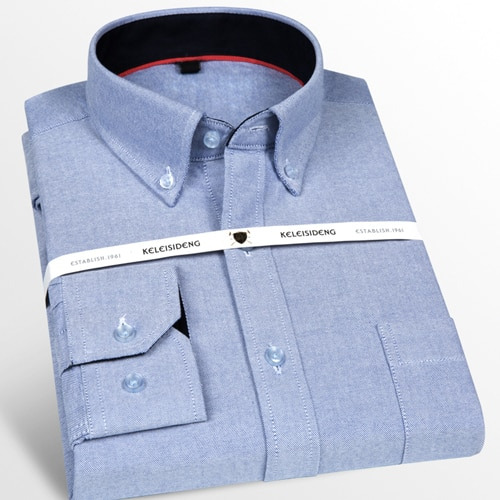 Camisas Oxford Premium, Casual, De Corte Estándar, Con Boton