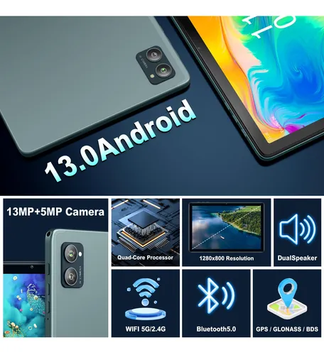 Tableta Android 10.1 Pulgadas New Slim 8gb Ram, 128gb Rom,