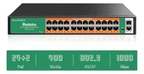 Comprar Conmutador Poe Gigabit Reidubo De 24 Puertos Con 2xuplink...