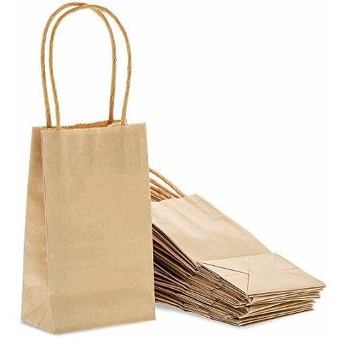 Bolsas De Regalo De Papel Kraft Con Bolsa De Asas Peque...