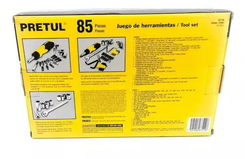 Juego de Herramientas 85 pz Pretul PRETUL