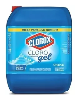 Clorox Gel Cloro Elimina 99.9% Virus 10 Lt Listo Para Usar