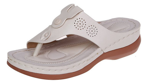 Youmu Clip Toe Zapatos Mujeres Fondo Plano Playa Sandalias