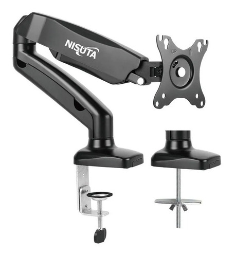 Imagen 1 de 3 de Soporte Nisuta NSSOTVE1 de mesa para TV/Monitor de 13" a 27" negro
