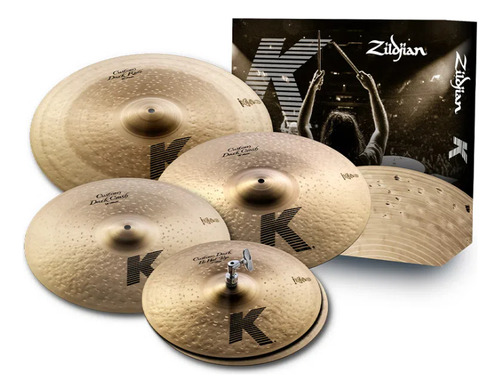 Kit De Pratos Zildjian K Custom Dark 14 , 16 18 20 Kcd900
