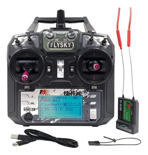 Transmisor Y Receptor De Radio Dtxmx Flysky Fs-i6x De 10 Can