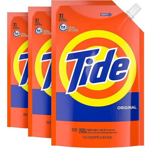 Bolsas De Jabón Líquido Tide Laundry Detergent, Alta Eficien
