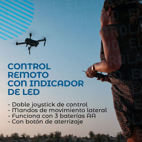 Imagen 6 de 10 de Mini Drone Plegable Con Cámara 360º Ultraliviano 2.4 Ghz