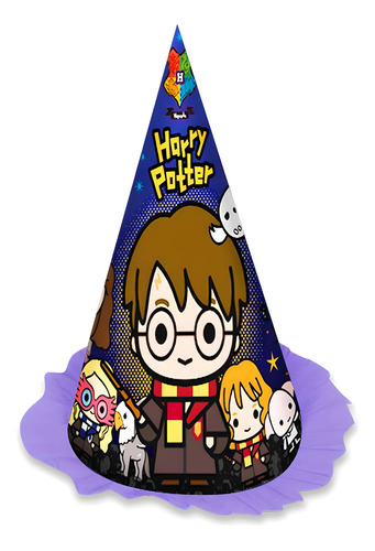 Bonete Homenajeado De Harry Potter X1u - Cotillón Waf Color Naranja