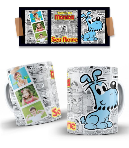 Imagem 1 de 10 de Canecas Personalizadas Turma Da Monica !!!!