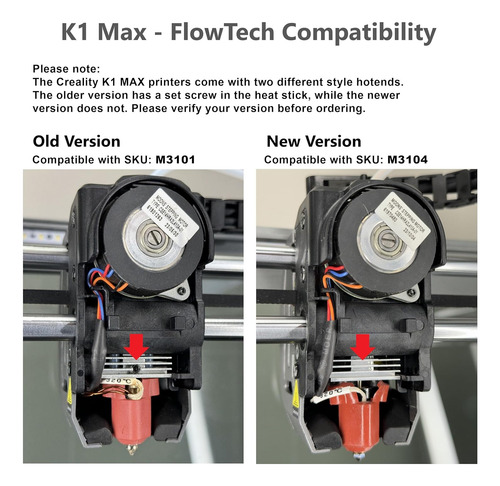 Micro Flowtech Hotend Creality K1 Y Older K1 Max - Boqu...
