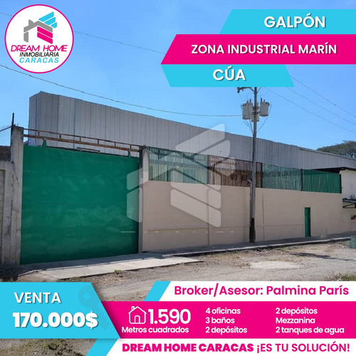 Galpón Industrial En Venta Zona Industrial Marín, Cúa